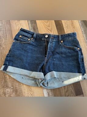 Levi's Denizen Light Blue High-Rise Denim Shorts